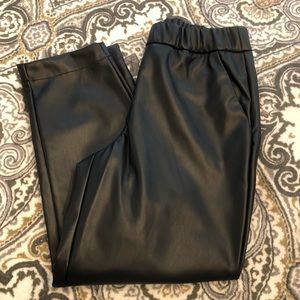 A New Day cropped Faux Leather Pants, women’s size Medium